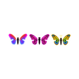 Tre farfalle decorative LED 40 cm in diverse colorazioni