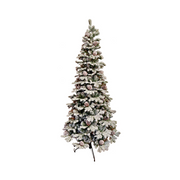Albero di Natale innevato con pigne Oregon