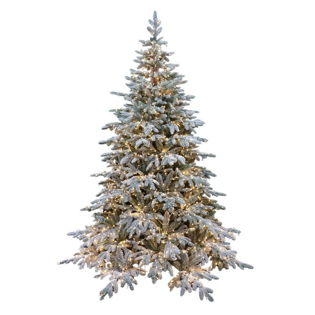 Albero di Natale innevato con LED Peak