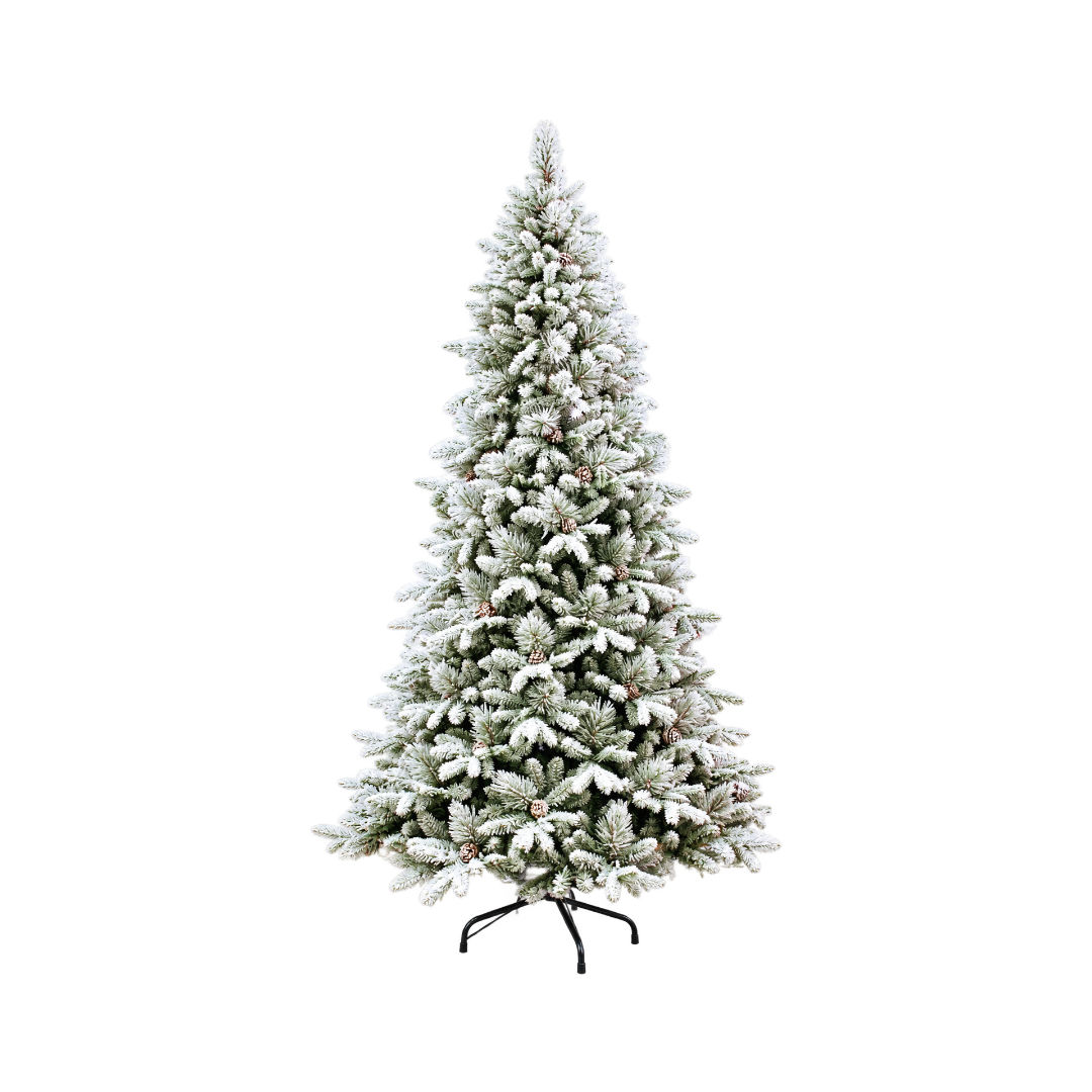 Albero di Natale innevato con pigne Tucson
