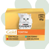 Gourmet Gold multipack tortini - Cibo per gatti 24 pezzi