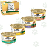 Lattine Gourmet Gold Patè del multipack 24x85g con vari gusti.