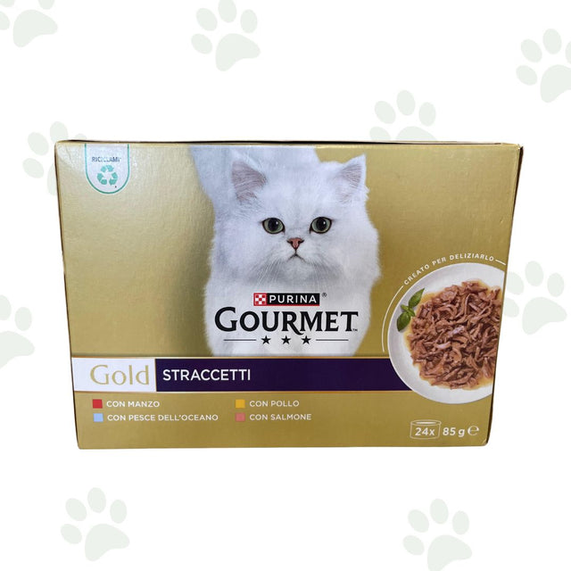 Confezione multipack 24x85g Gourmet Gold Straccetti.