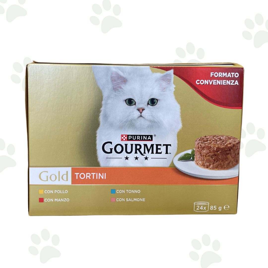 Confezione multipack 24x85g Gourmet Gold Tortini.