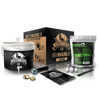 Kit per birrificazione artigianale di birra Lager.