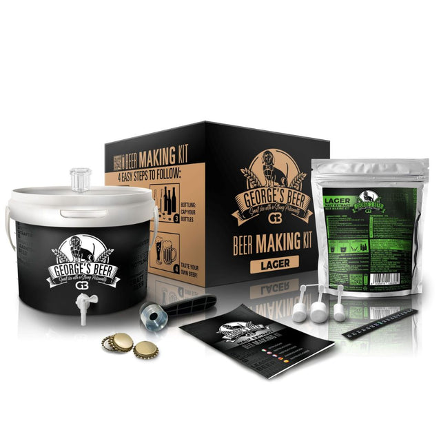 Kit per birrificazione artigianale di birra Lager.