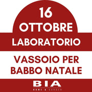 Vassoio per Babbo Natale - 16 Ottobre 2025 - Laboratorio bambini