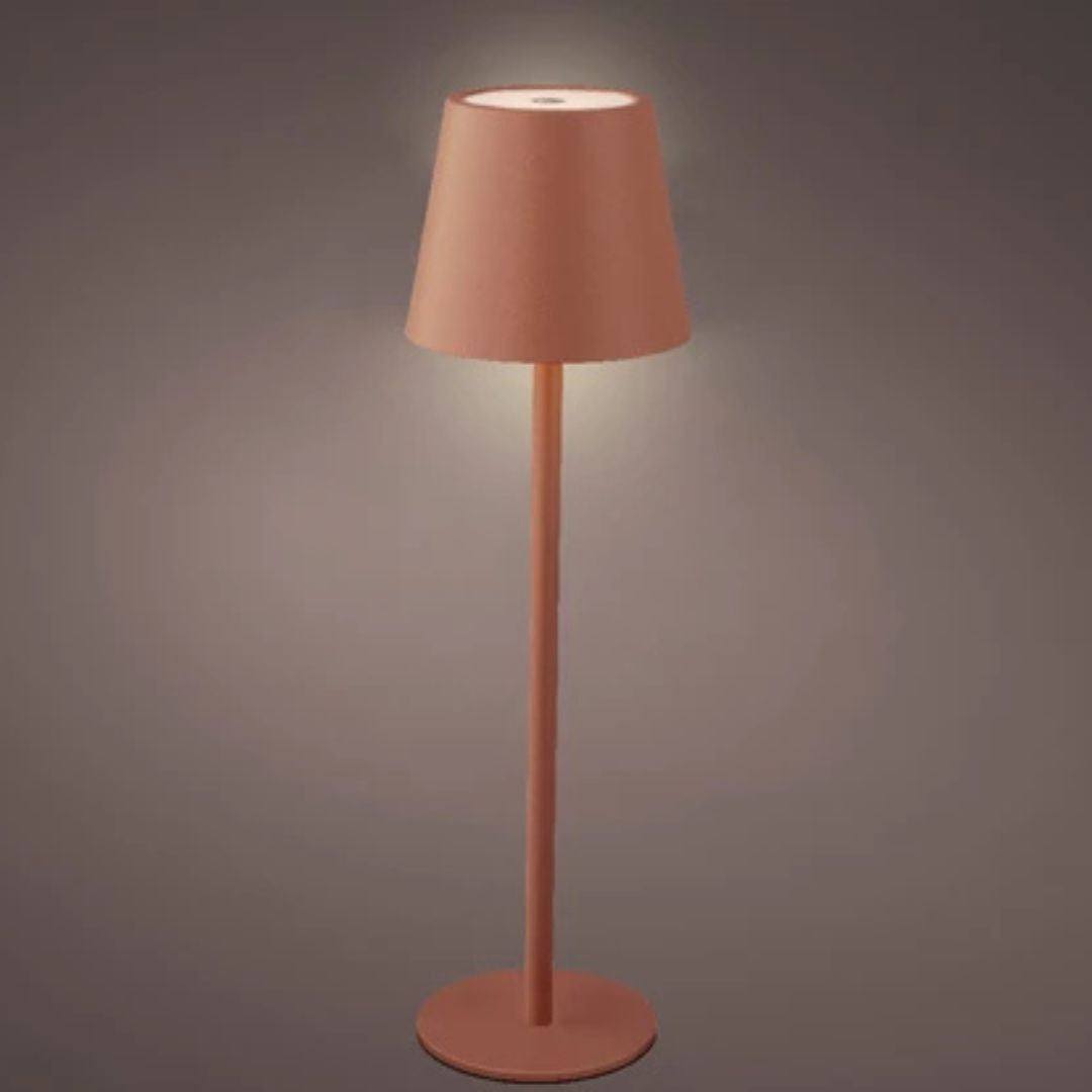 Lampada da tavolo ricaricabile in metallo