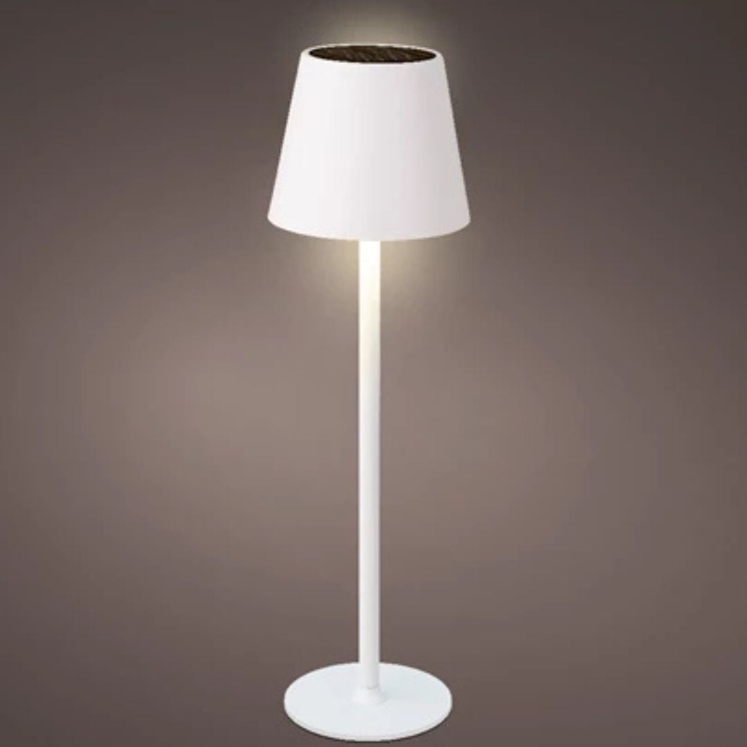 Lampada da tavolo solare in metallo – Design moderno da esterno