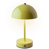 Lampada da tavolo ricaricabile in metallo – Design rotondo con dimmer