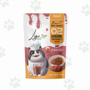 Bustina di alimento liquido per gatti con manzo.