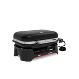 Barbecue elettrico Weber Lumin nero in vista angolare laterale