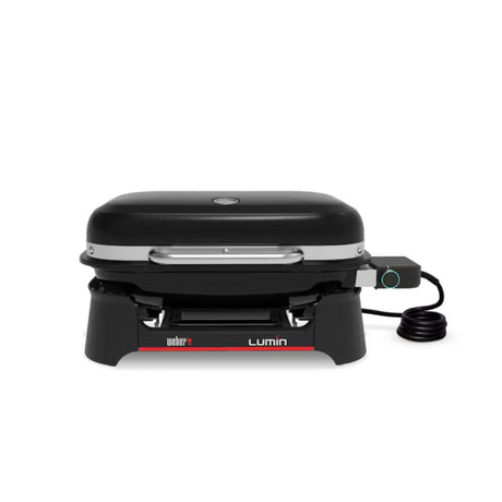 Barbecue elettrico Weber Lumin nero visto frontalmente