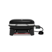 Barbecue elettrico Weber Lumin Compact nero visto frontalmente