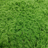 Dettaglio del muschio sintetico verde della mattonella 50x50cm.