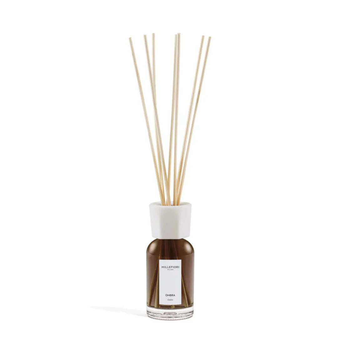 Diffusore con bastoncini per ambiente Millefiori profumazione Ombra 100ml.