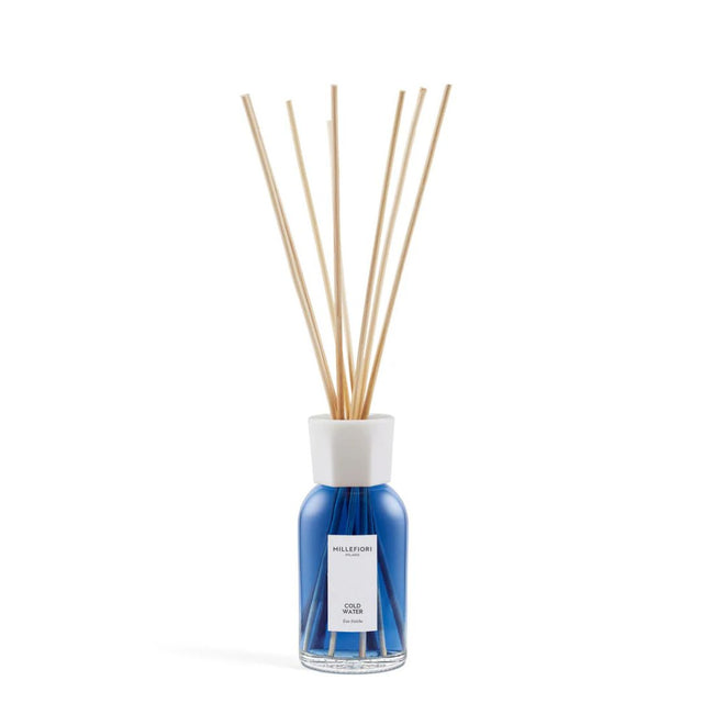 Diffusore con bastoncini per ambiente Millefiori profumazione Cold Water 250ml.