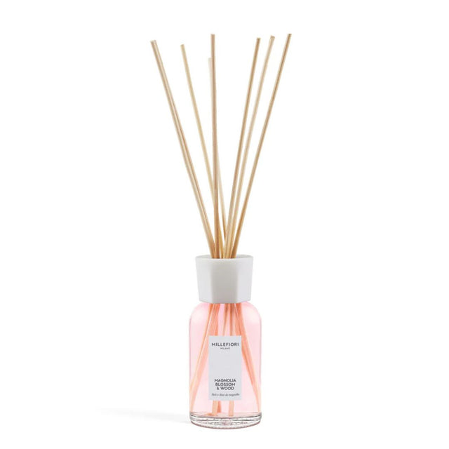 Diffusore con bastoncini per ambiente Millefiori profumazione Magnolia Blossom & Wood 250ml.