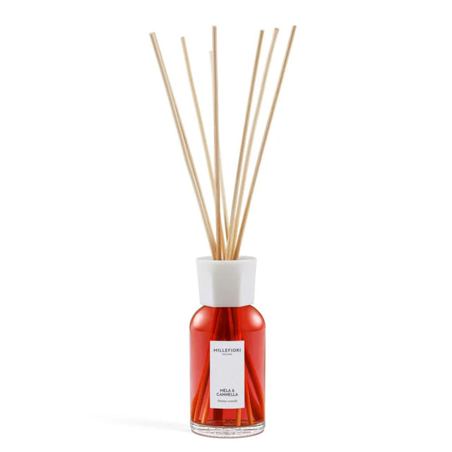 Diffusore con bastoncini per ambiente Millefiori profumazione Mela & Cannella 250ml.