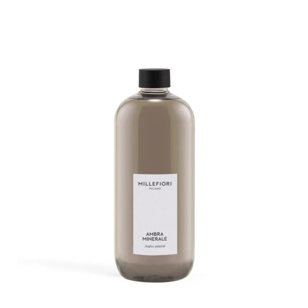 Ricarica diffusore per ambiente Millefiori profumazione Ambra Minerale 500ml.