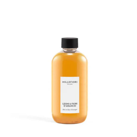 Ricarica diffusore per ambiente Millefiori profumazione Legni e Fiori d'arancio 250ml.
