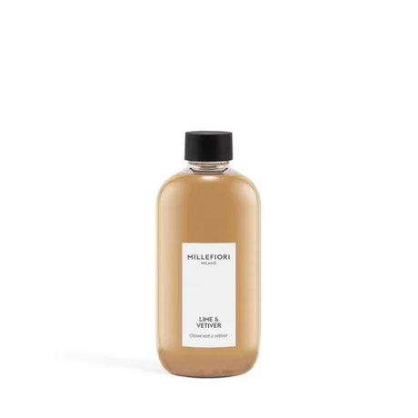 Ricarica per diffusore Millefiori profumazione Lime & Vetiver 500ml.