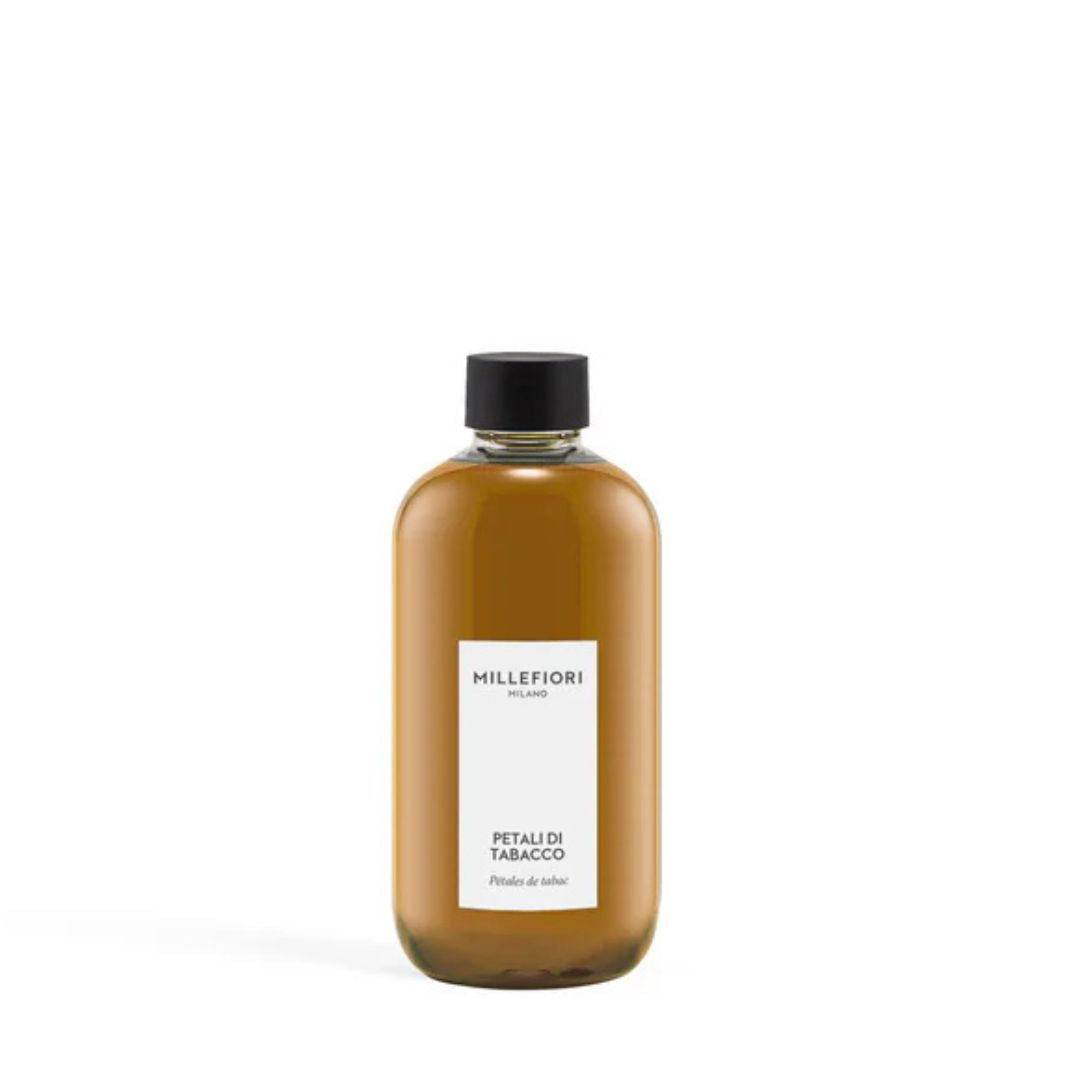 Ricarica per diffusore Millefiori profumazione Petali di Tabacco 250ml.