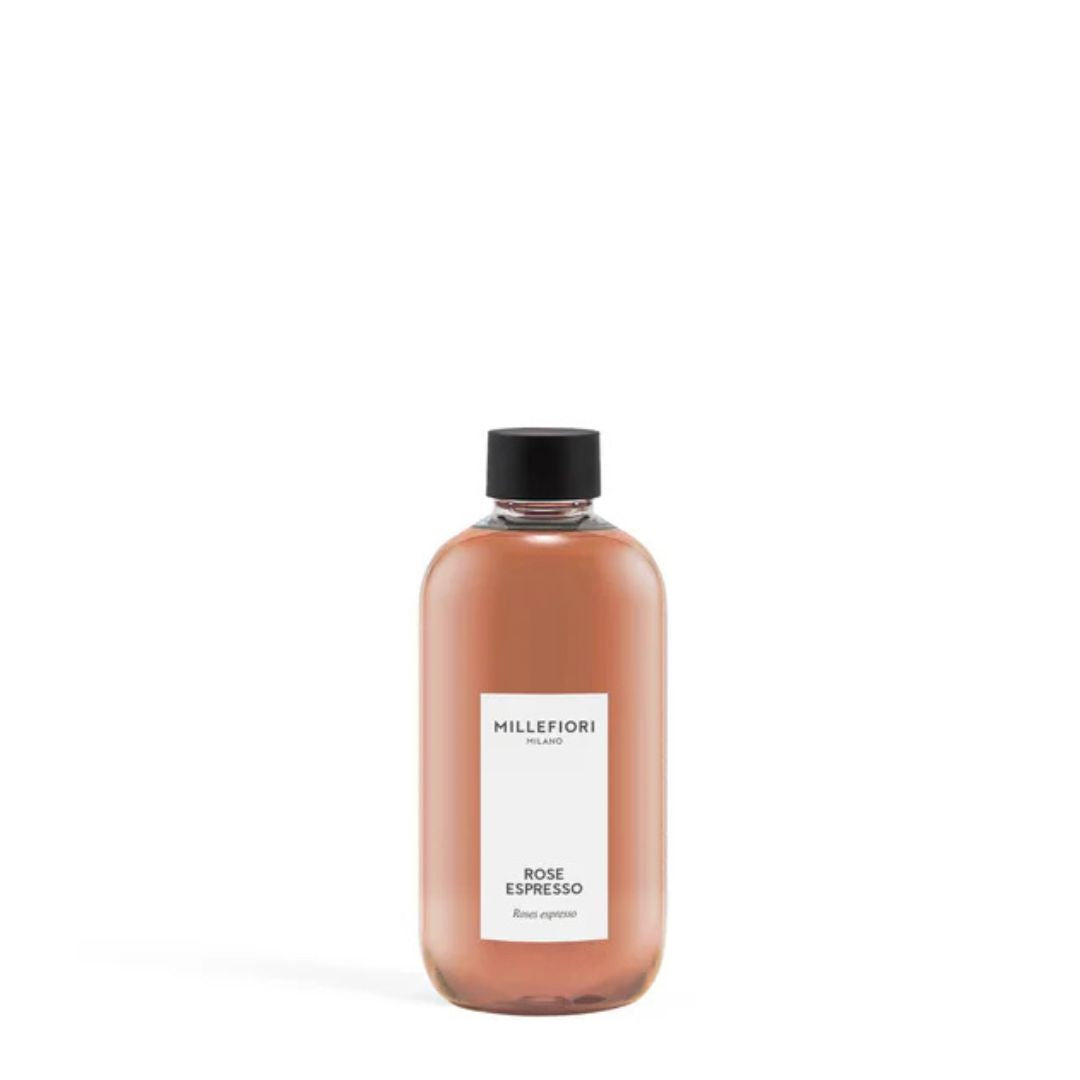 Ricarica per diffusore Millefiori profumazione Rose Espresso 250ml.