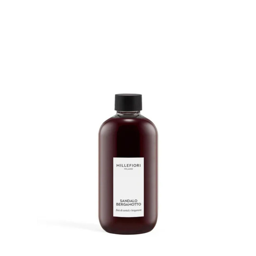 Ricarica per diffusore Millefiori profumazione Sandalo Bergamotto 250ml.