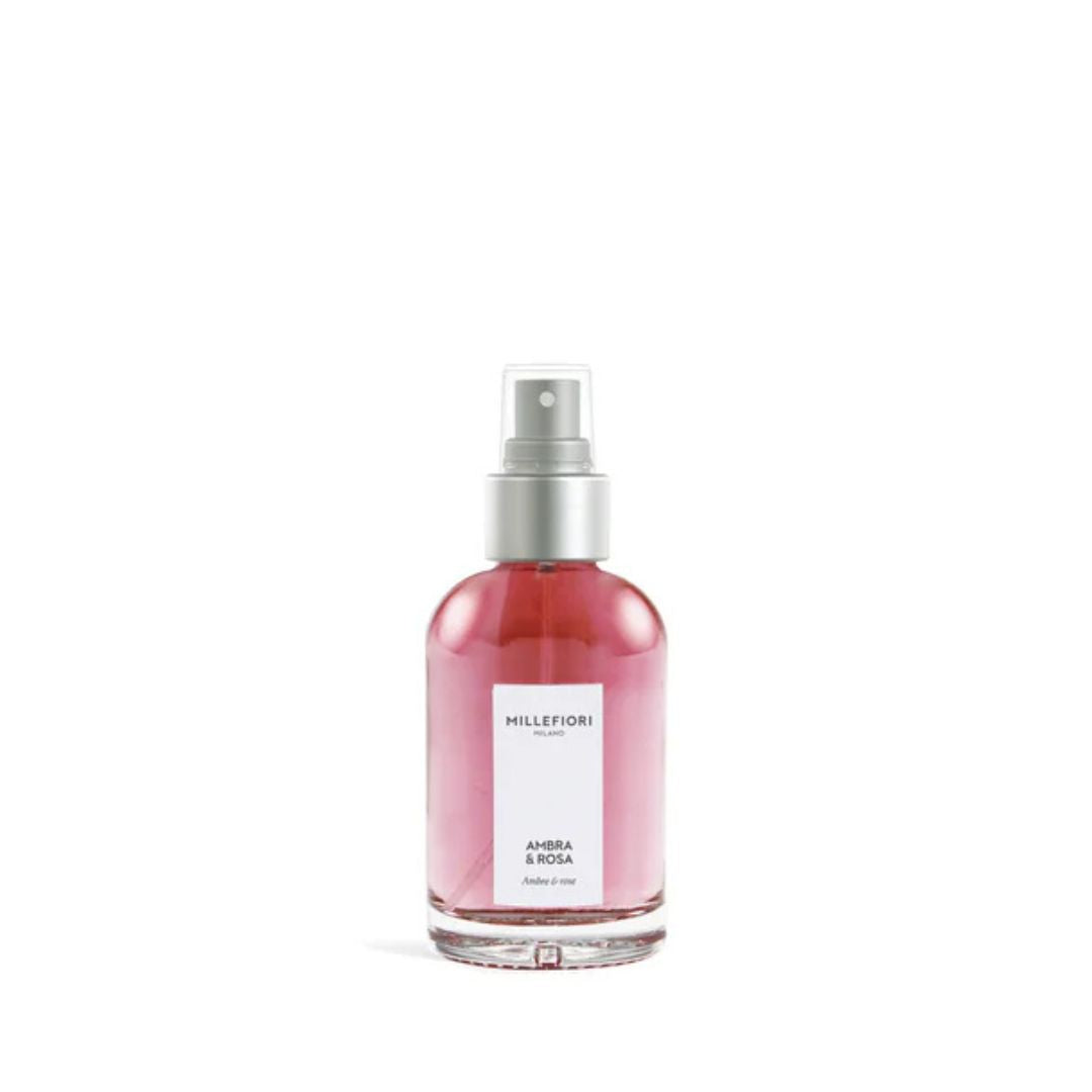 Spray per ambiente Millefiori profumazione Ambra & Rosa 100ml.