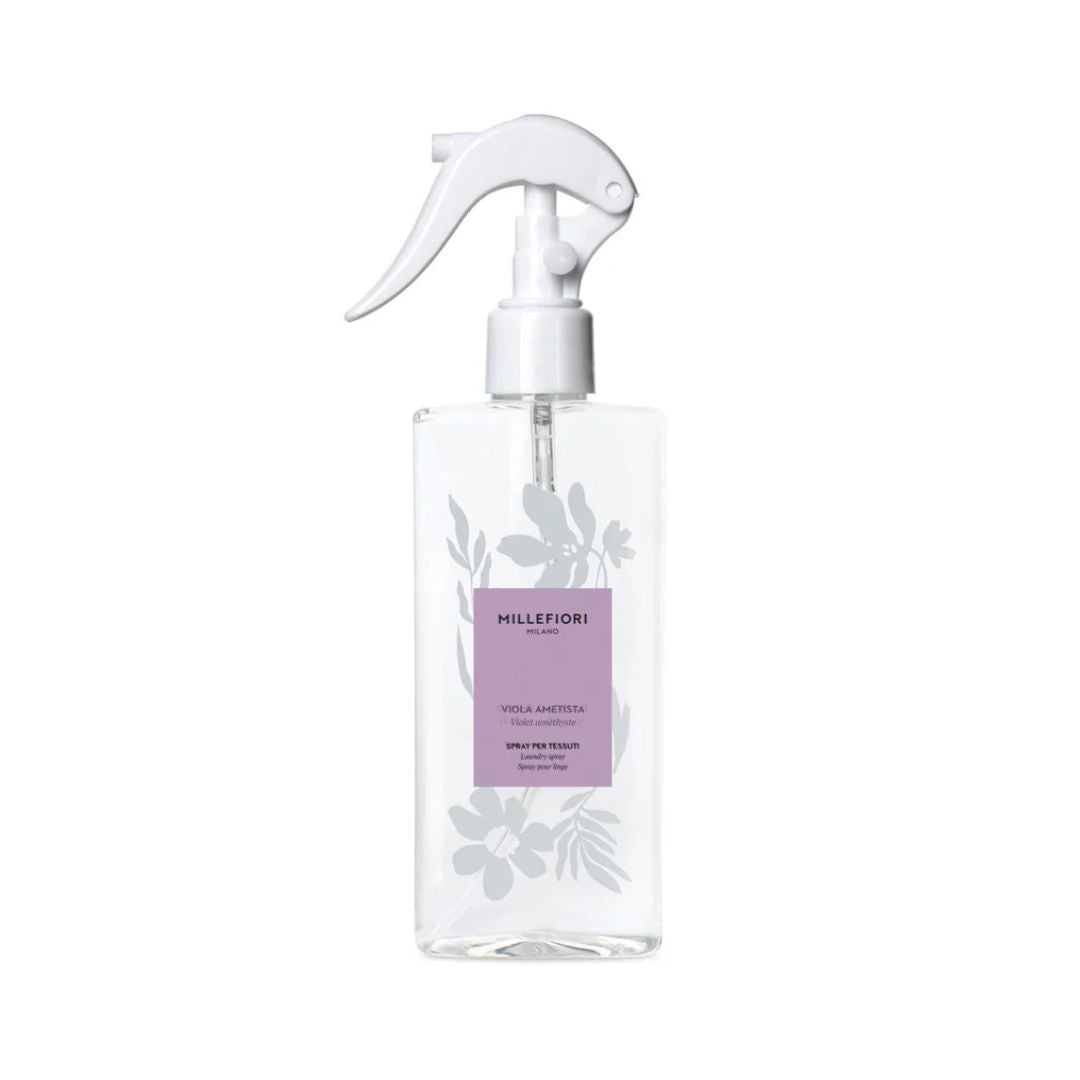 Spray per tessuti Millefiori 200 ml fragranza Viola Ametista.