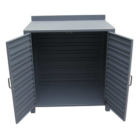 Modulo cucina da esterno antracite con doppia anta.