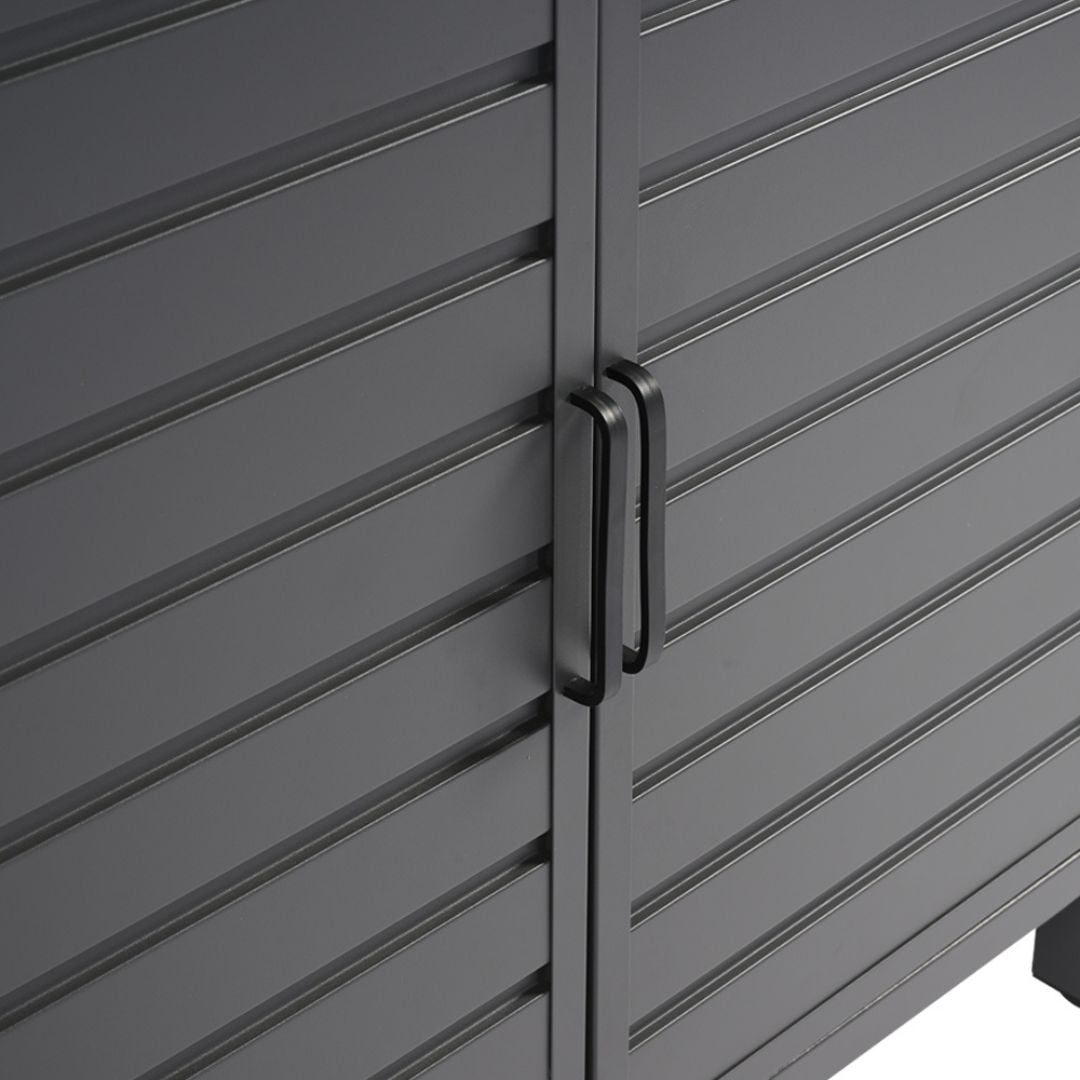 Modulo cucina con porta in alluminio antracite