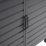 Modulo cucina con porta in alluminio antracite
