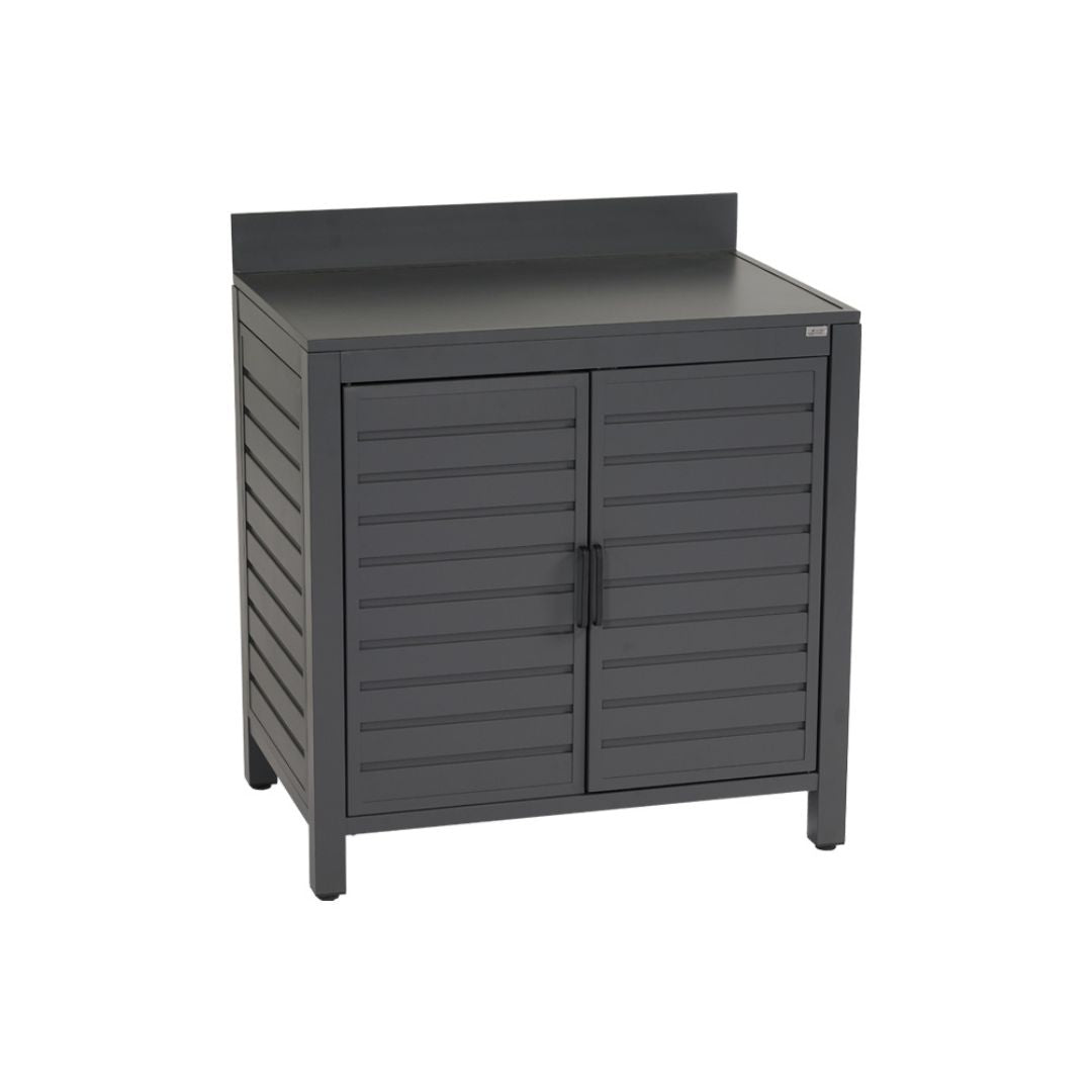 Modulo cucina con porta in alluminio antracite