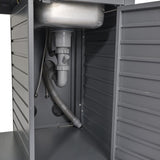 Modulo cucina con lavello 90X60X100