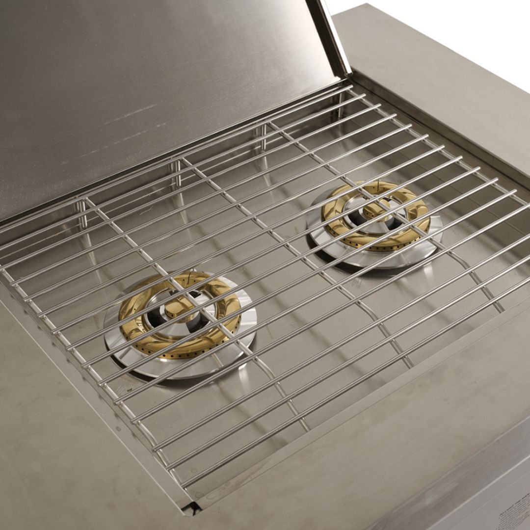 Modulo cucina Supreme con fornello dettaglio dei fornelli 