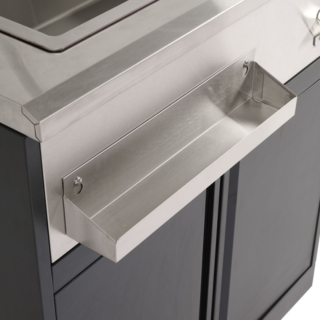 Modulo cucina Supreme con lavandino dettaglio portaoggetti