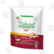 Confezione di crocchette per gatto con pollo fresco Natural Trainer 300 gr.