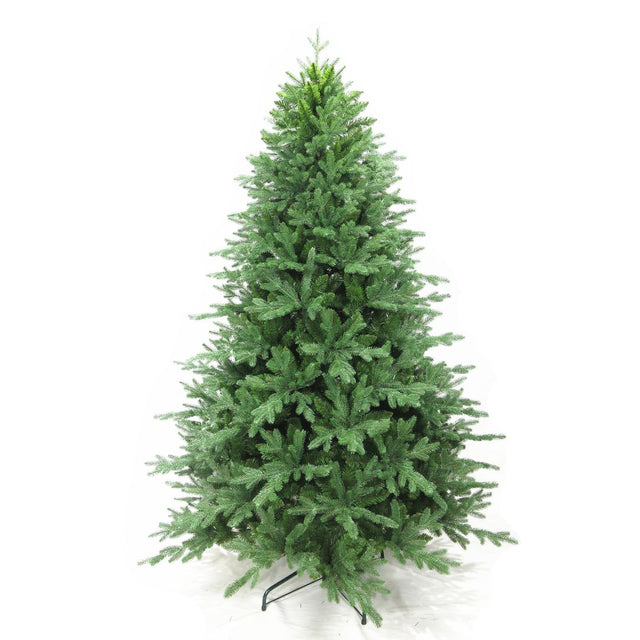 Albero di Natale con apertura ad ombrello in PE e PVC per un effetto realistico, alto 180 cm.