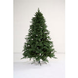 Albero di Natale con apertura ad ombrello in PE e PVC per un effetto realistico, alto 180 cm con base in metallo.