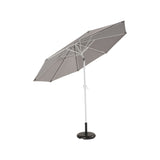 ombrellone palo centrale aperto reclinato lateralmente all'indietro