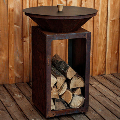 Coperchio in acciaio per barbecue braciere Oyat con diametro 88 cm.