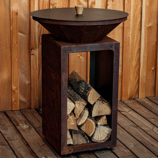 Coperchio in acciaio per barbecue braciere Oyat con diametro 88 cm.