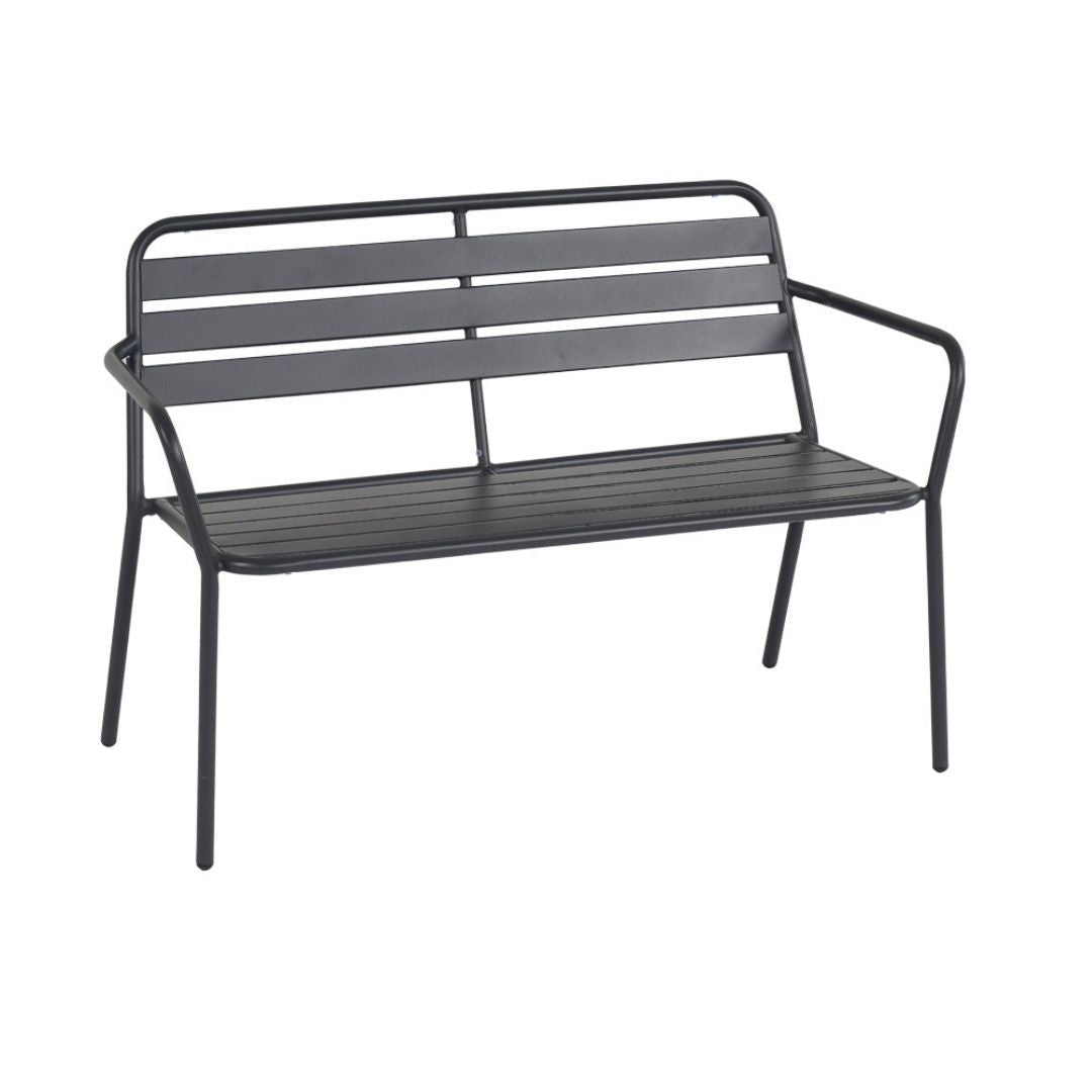 Easy Panca da Giardino in Ferro color Antracite