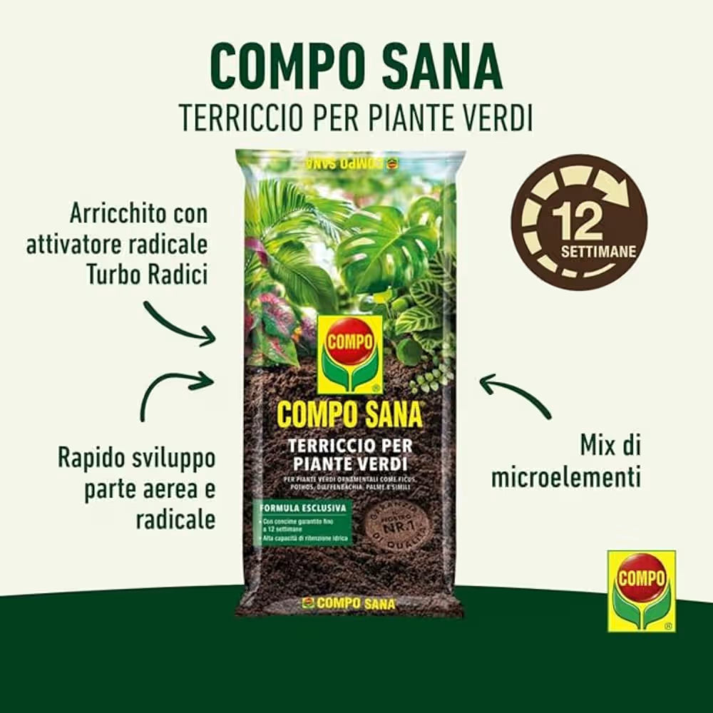 Terriccio Compo per piante verdi