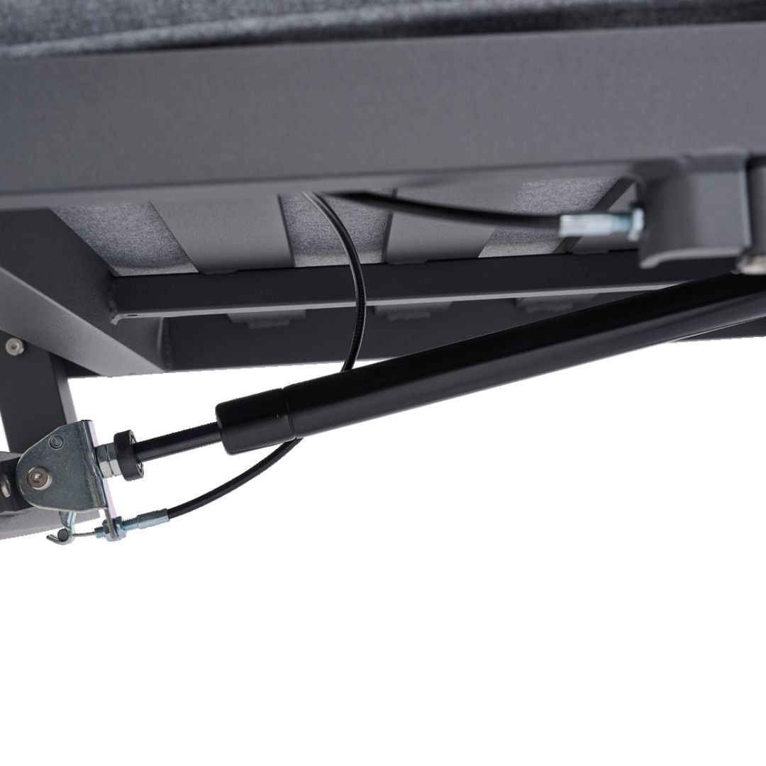 Norma - Poltrona con puff in alluminio color antracite