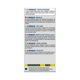 Descrizione tecnica del Trifoglio Nanissimo, prato nano a crescita compatta e bassa, resistente a caldo e siccità, ideale per aree fresche. Scheda multilingue con calendario dei mesi consigliati per la semina