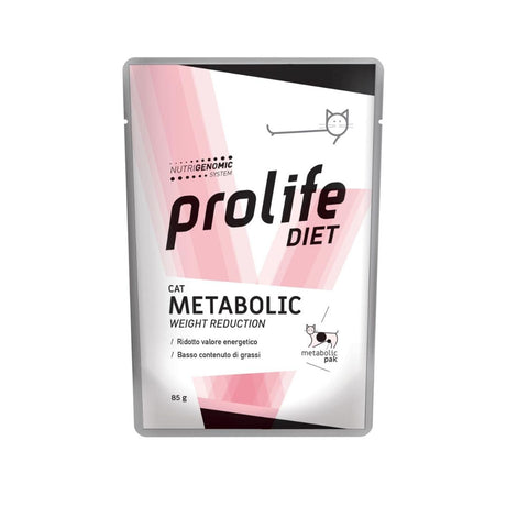 Prolife Diet Cat Metabolic Weight Reduction alimento umido per gatti con ridotto valore energetico, busta da 85 g