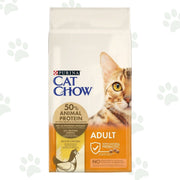 Confezione da 10 kg di crocchette per gatti adulti Cat Chow con pollo.